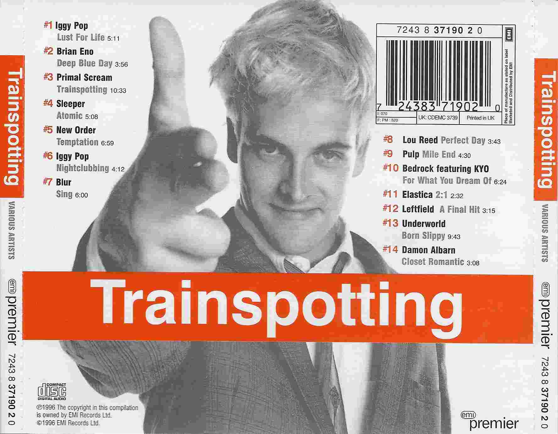 Picture of CDEM 3739 Trainspotting by artist Various from ITV, Channel 4 and Channel 5 library